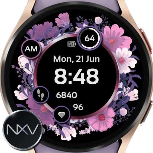 NXV84_Flora Elegant Watch Face