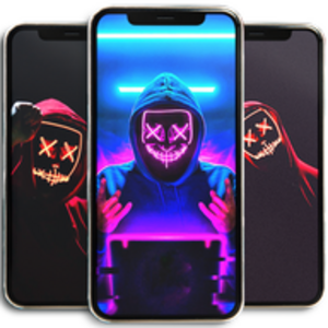 Cool Neon Mask HD Wallpaper – Neon Mask Wallpaper v1.0 For PC – Windows ...