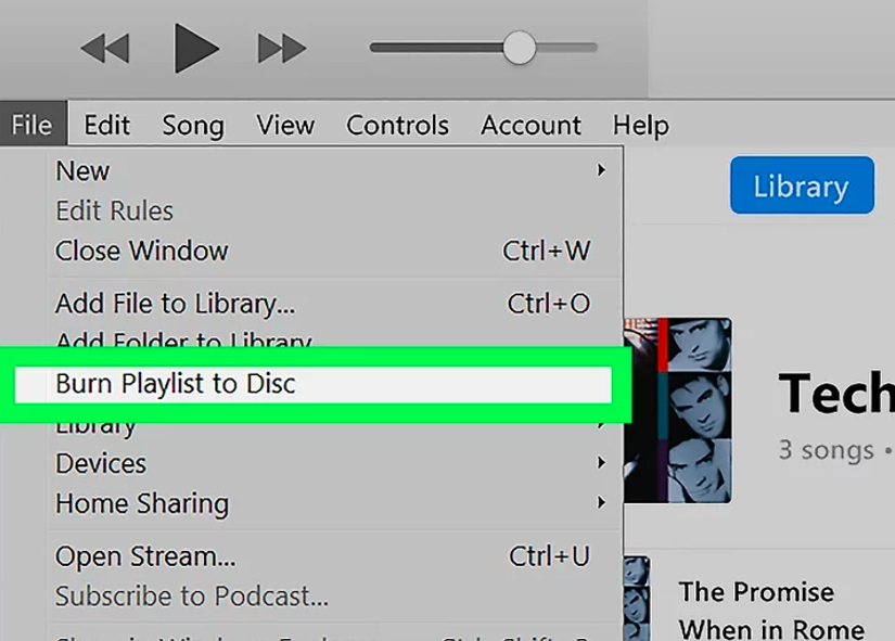 Burn playlist to Disc using ITUNES